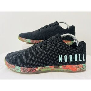 NoBull Outwork Superfabric Trainer Cross Training Black Shoes Sneakers M8 - W9.5